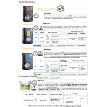 Ferragsil | Distribuidor de PRIMEFIX Colas e Argamassas Técnicas (Guia de Produtos)